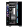 Rampage Számítógépház - NOVA V2 (fekete; üveg; ATX; 9,17" LCD kijelző, 7x120mm A-RGB, 1xUSB3.0 + 1xUSB-C)