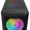 Everest Számítógépház -  CREST V1 (fekete; üveg; ATX; alsó táp; 4x120mm RGB, 1xUSB3.0 + 2xUSB2.0)