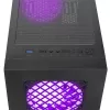 Rampage Számítógépház - PLAID V1 (fekete; üveg; ATX; alsó táp; 4x120mm RGB, 1xUSB3.0 + 2xUSB2.0)