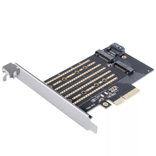 Orico PCI-E bővítőkártya - PDM2 /36/ (PCI-E 3.0 x4, Kimenet: M.2 NVMe, Max.: 2x 2TB, M-key/B-key)