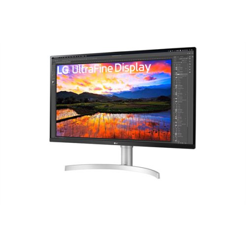 LG Monitor 32" Ergonomic - 32UN650K-W (IPS; 16:9; 4K 3840x2160; 5ms; 350cd; HDMIx2; DP; Mag.áll.; Hangszóró)