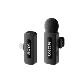  BOYA Mikrofon - BY-V1 V2.0 (Vezeték nélküli, fekete, Lightning)