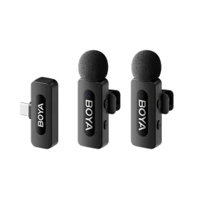   BOYA Mikrofon - BY-V20 V2.0 (Vezeték nélküli, fekete, USB-C)