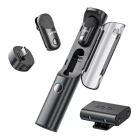   BOYA Mikrofon - Magic-03 (Vezeték nélküli, fekete, 2TX+2RX, USB-C, 3,5mm)