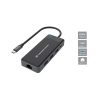 Conceptronic Notebook Dokkoló - DONN14G (USB-C to 2xHDMI+USB-C PD:100W+3xUSB-A+RJ-45, fekete)