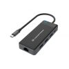 Conceptronic Notebook Dokkoló - DONN14G (USB-C to 2xHDMI+USB-C PD:100W+3xUSB-A+RJ-45, fekete)