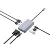 Conceptronic Notebook Dokkoló - DONN21G (USB-C to HDMI/VGA/USB-C PD/USB 3.0/GbE)