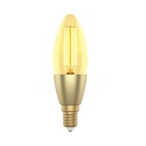   Woox Smart Home Filament candle design LED Izzó - R5141 (E14, 4,9W, 470 Lumen, warmw2700K/coldw6500k, Wi-Fi, 15000h)