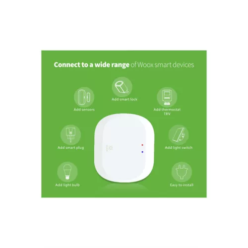 Woox Smart Zigbee Központi Hub - R7070 (2.4GHz Wi-Fi & Zigbee 3.0)