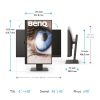 BenQ Monitor 23,8" - GW2485TC (IPS, 16:9, 1920x1080, 5ms, 250cd/m2, USB-C, HDMI, DP, Speaker, VESA, mag.áll)