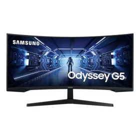   SAMSUNG Monitor 34" - C34G55TWWP (VA, 3440x1440, 21:9, WQHD, 165HZ, 250cd/m2, 1ms, Ívelt)