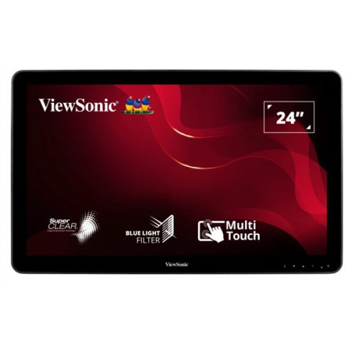 ViewSonic Portable Monitor 23,6" - TD2430 (VA,16:9, 1920x1080, 10 point Touch, 10ms, 200cd/m2, VGA, DVI, HDMI, USB, SPK)