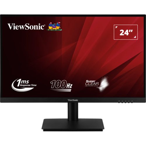 ViewSonic Monitor 23,8" - VA2406-H (VA, 16:9, 1920x1080, 4ms, 250cd/m2, D-sub, HDMI, VESA)