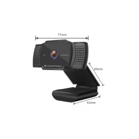   Conceptronic Webkamera - AMDIS02B (2592x1944 képpont, Auto-fókusz, 30 FPS, USB 2.0, univerzális csipesz, mikrofon)