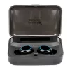 Manhattan Fülhallgató -  Bluetooth 5.0 vezetéknélküli, mikrofon, hangerőszabályzó, Powerbank funkció, Fekete