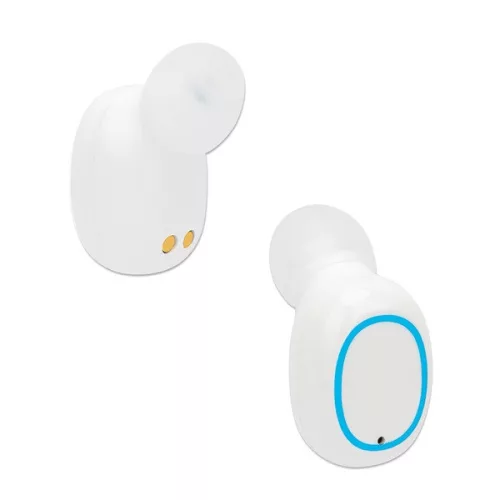 Manhattan Fülhallgató -  Bluetooth 5.0 vezetéknélküli, mikrofon, hangerőszabályzó, Powerbank funkció, Fehér