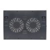 Conceptronic Notebook Hűtőpad 17"-ig - THANA02B (USB, 2x12,5cm, állítható magasság, csúszásmentes, fekete)