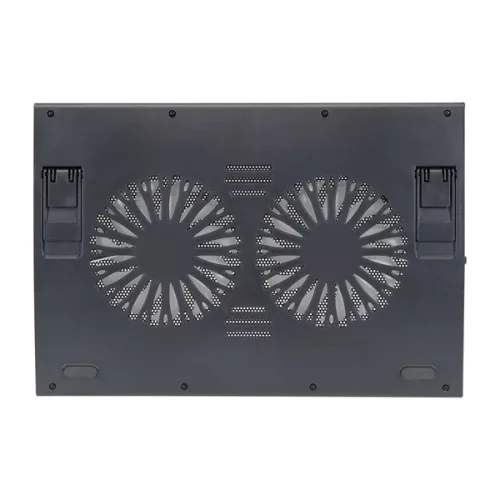 Conceptronic Notebook Hűtőpad 17"-ig - THANA02B (USB, 2x12,5cm, állítható magasság, csúszásmentes, fekete)