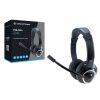 Conceptronic Fejhallgató - POLONA01B (USB, hangerőszabályzó, felhajtható mikrofon, 200 cm kábel, fekete)