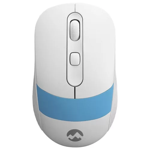 Everest Vezeték nélküli Egér - SM-18 Blue (1600 DPI, 4gomb, optikai, fehér-kék)