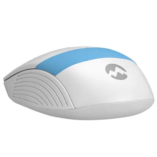 Everest Vezeték nélküli Egér - SM-18 Blue (1600 DPI, 4gomb, optikai, fehér-kék)