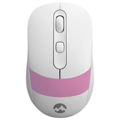 Everest Vezeték nélküli Egér - SM-18 Pink (1600 DPI, 4gomb, optikai, fehér-rózsaszín)