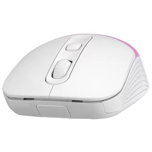 Everest Vezeték nélküli Egér - SM-18 Pink (1600 DPI, 4gomb, optikai, fehér-rózsaszín)