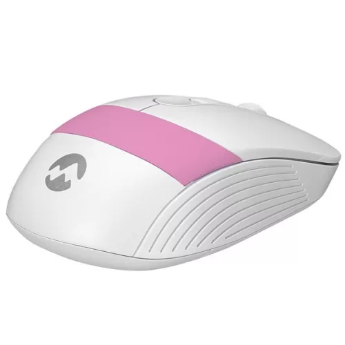 Everest Vezeték nélküli Egér - SM-18 Pink (1600 DPI, 4gomb, optikai, fehér-rózsaszín)
