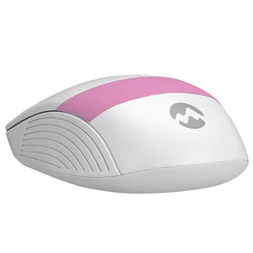 Everest Vezeték nélküli Egér - SM-18 Pink (1600 DPI, 4gomb, optikai, fehér-rózsaszín)