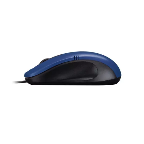 Everest Egér - SM-258 Blue (1200 DPI, 3gomb, 1,1m kábel, optikai, fekete-kék)