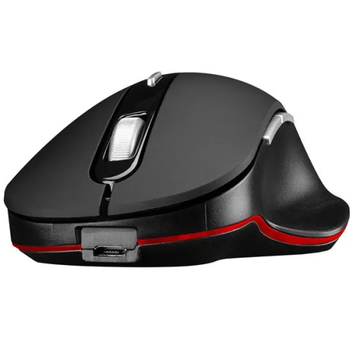 Everest Vezeték nélküli Egér - SM-W76X-HURRY (1600 DPI, 6 gomb, optikai, fekete, LED)