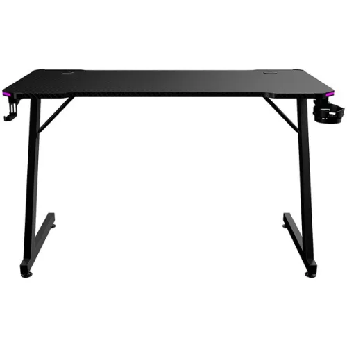 The G-Lab Gamer Asztal - K DESK ELECTRON EX (120x60cm, fém, pohártartó, fejhallgatótartó, fekete, RGB LED)