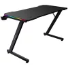 The G-Lab Gamer Asztal - K DESK ELECTRON EX (120x60cm, fém, pohártartó, fejhallgatótartó, fekete, RGB LED)
