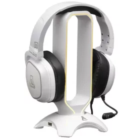   The G-Lab Fejhallgató állvány - K STAND RADON W  (fehér, 2xUSB3.0, műanyag)