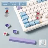 The G-Lab Vezeték nélküli Gamer Billentyűzet - KEYZ ELITE 400 WB/US (RGB, 2,4Ghz+BT+Wired, 1000Hz, USB, fehér-kék angol)