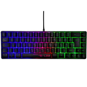   The G-Lab Gamer Billentyűzet - KEYZ HYDROGEN HU (RGB LED, TKL, USB, fekete, magyar)