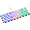 The G-Lab Gamer Billentyűzet - KEYZ HYDROGEN W/HU (RGB LED, TKL, USB, fehér, magyar)