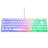 The G-Lab Gamer Billentyűzet - KEYZ HYDROGEN W/HU (RGB LED, TKL, USB, fehér, magyar)