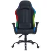 The G-Lab Gamer szék - KS ELECTRON EX (fekete; 90–135° dönthető háttámla, átllítható mag; 3D áll. kartámasz, RGB, 120kg)