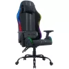 The G-Lab Gamer szék - KS ELECTRON EX (fekete; 90–135° dönthető háttámla, átllítható mag; 3D áll. kartámasz, RGB, 120kg)