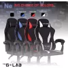 The G-Lab Gamer szék - KS NEON BLACK (fekete; 150°-ig dönthető háttámla, állítható magasság; áll. kartámasz, 120kg)