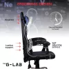 The G-Lab Gamer szék - KS NEON BLACK (fekete; 150°-ig dönthető háttámla, állítható magasság; áll. kartámasz, 120kg)