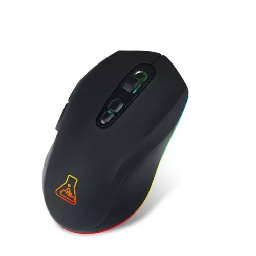 The G-Lab Vezeték nélküli Gamer Egér - KULT KRYPTON (6400 DPI, 2,4Ghz + BT, 7 gomb, 250Hz,  RGB LED, fekete)