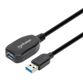   Manhattan Kábel - USB 3.0 Type-A aktív hosszabbító kábel, USB-A Male to USB-A Female, 5m
