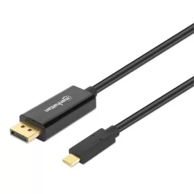 Manhattan Kábel - USB-C to DisplayPort, 4K@60Hz, 1m, Fekete