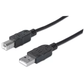   Manhattan Kábel - USB nyomtató kábel (USB2.0, USB-A - USB-B, 3m, Fekete)