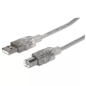 Manhattan Kábel - USB nyomtató kábel (USB2.0, 3m, Bézs)