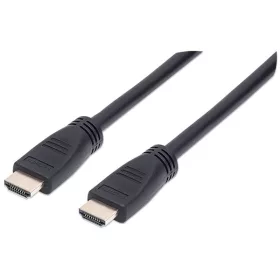   Manhattan Kábel - HDMI to HDMI (Ethernet HEC, ARC, 3D, 4K@60Hz, fali kábel, Shielded,  1m, Fekete)
