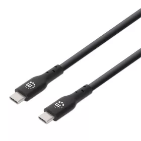   Manhattan Kábel - USB-C Male to USB-C Male kábel, 3m, 60W/3A, Fekete