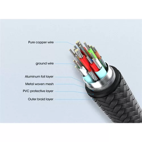 Manhattan Kábel - USB-C Male to USB-C Male kábel, 1m, PD3.1, 8K@60Hz, 240W/5A, Fekete